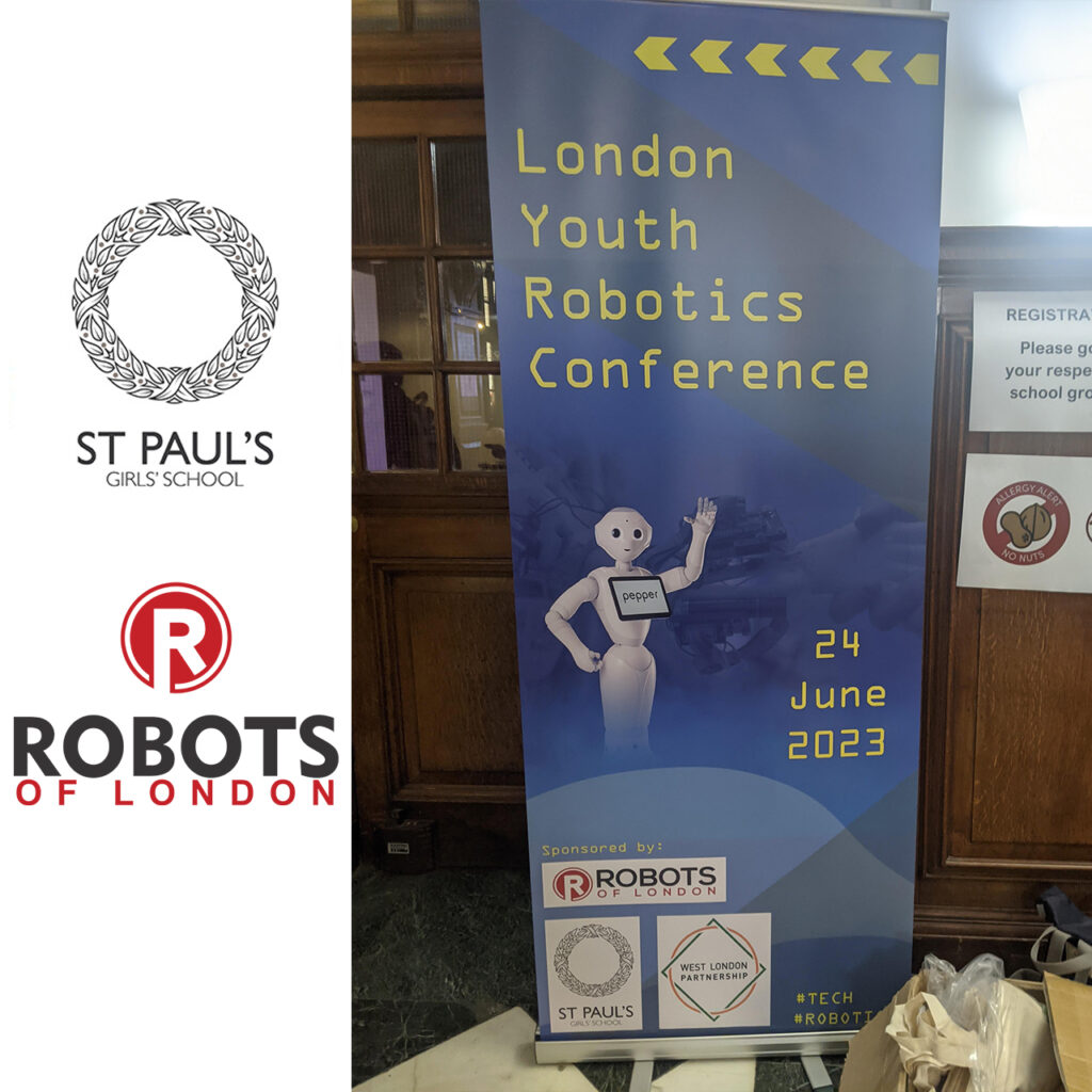 Robots of London with paro robot, robodog at St Pauls Girls School