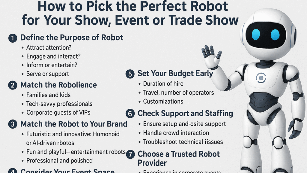 How to Pick the Perfect Robot for Your Show, Event or Trade Show