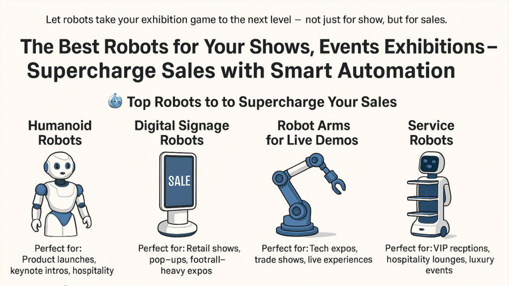 The Best Robots for Your Shows, Events & Exhibitions – Supercharge Sales with Smart Automation