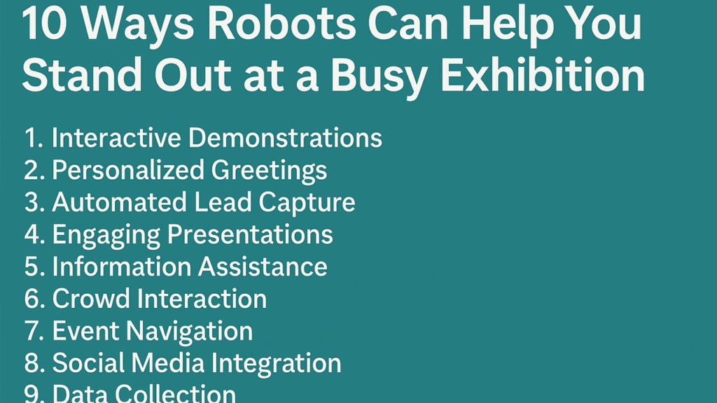 10 Ways Robots Can Help You Stand Out at a Busy Exhibition
