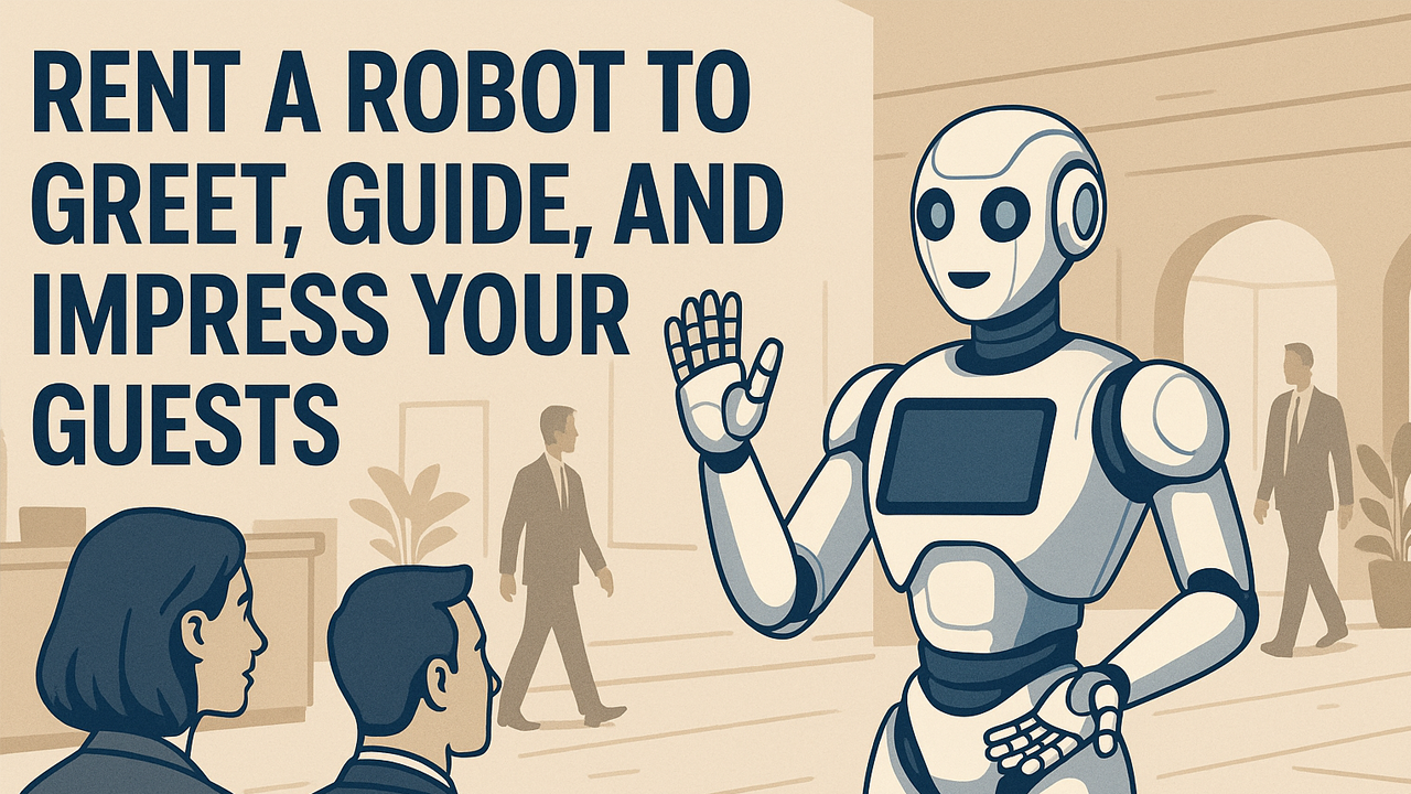 Rent a Robot to Greet, Guide, and Impress Your Guests