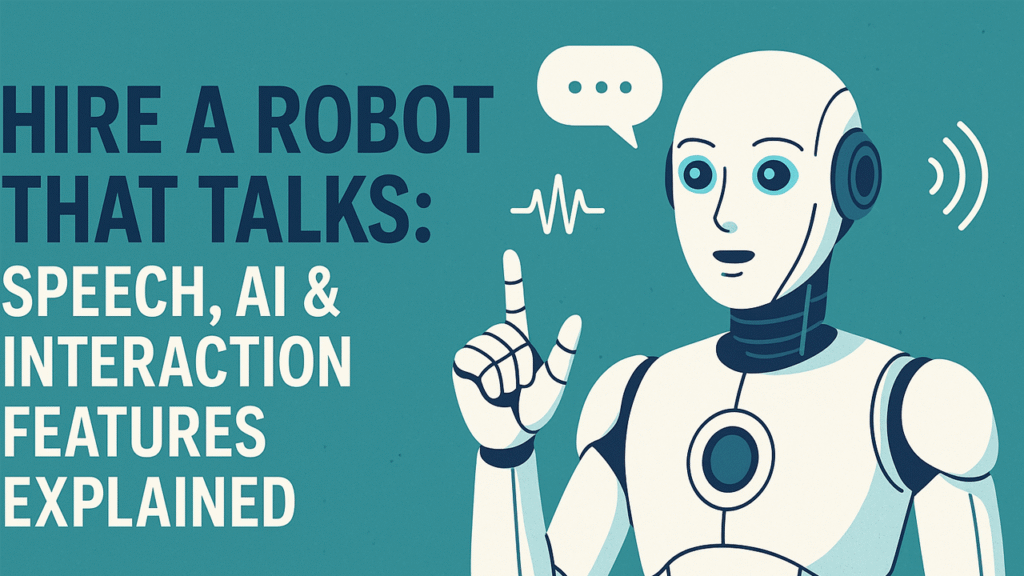 Hire a Robot That Talks: Speech, AI & Interaction Features Explained