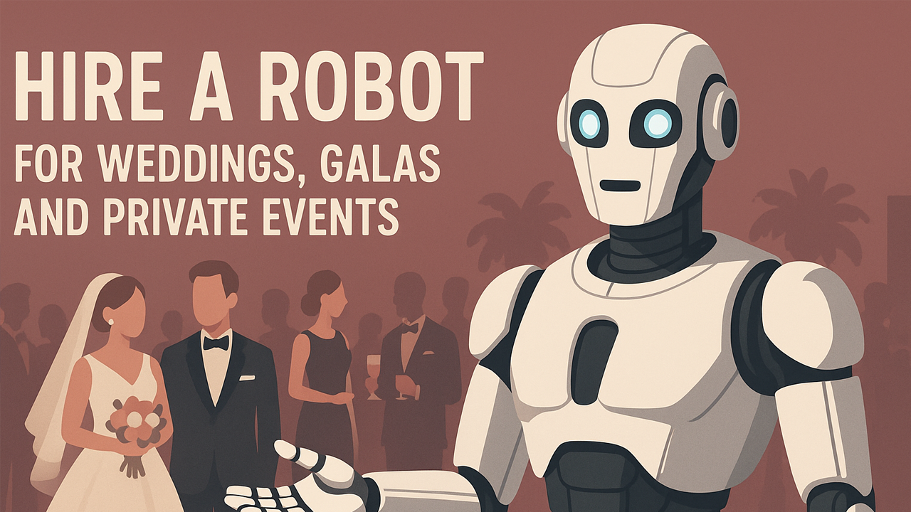 Hire a Robot for Weddings, Galas and Private Events