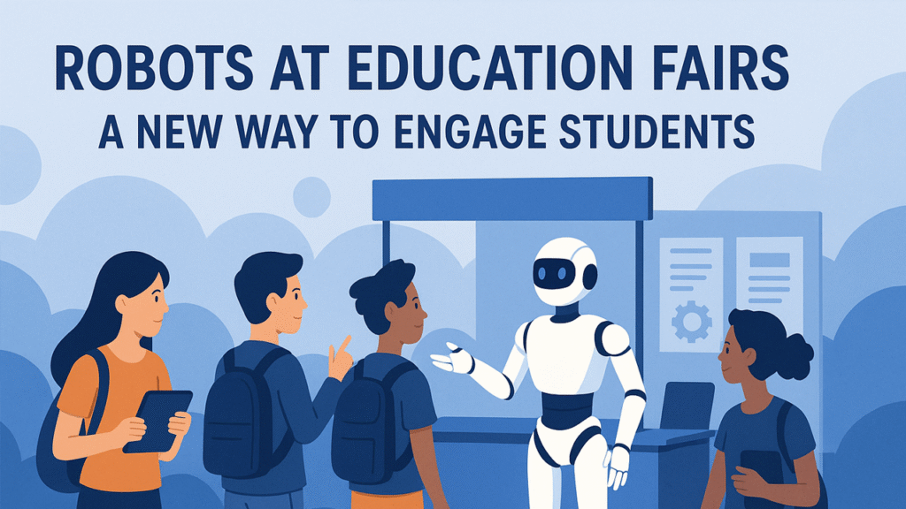 Robots at Education Fairs - A New Way to Engage Students